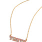 Paparazzi Accessories: Truth Trinket - Gold Necklace