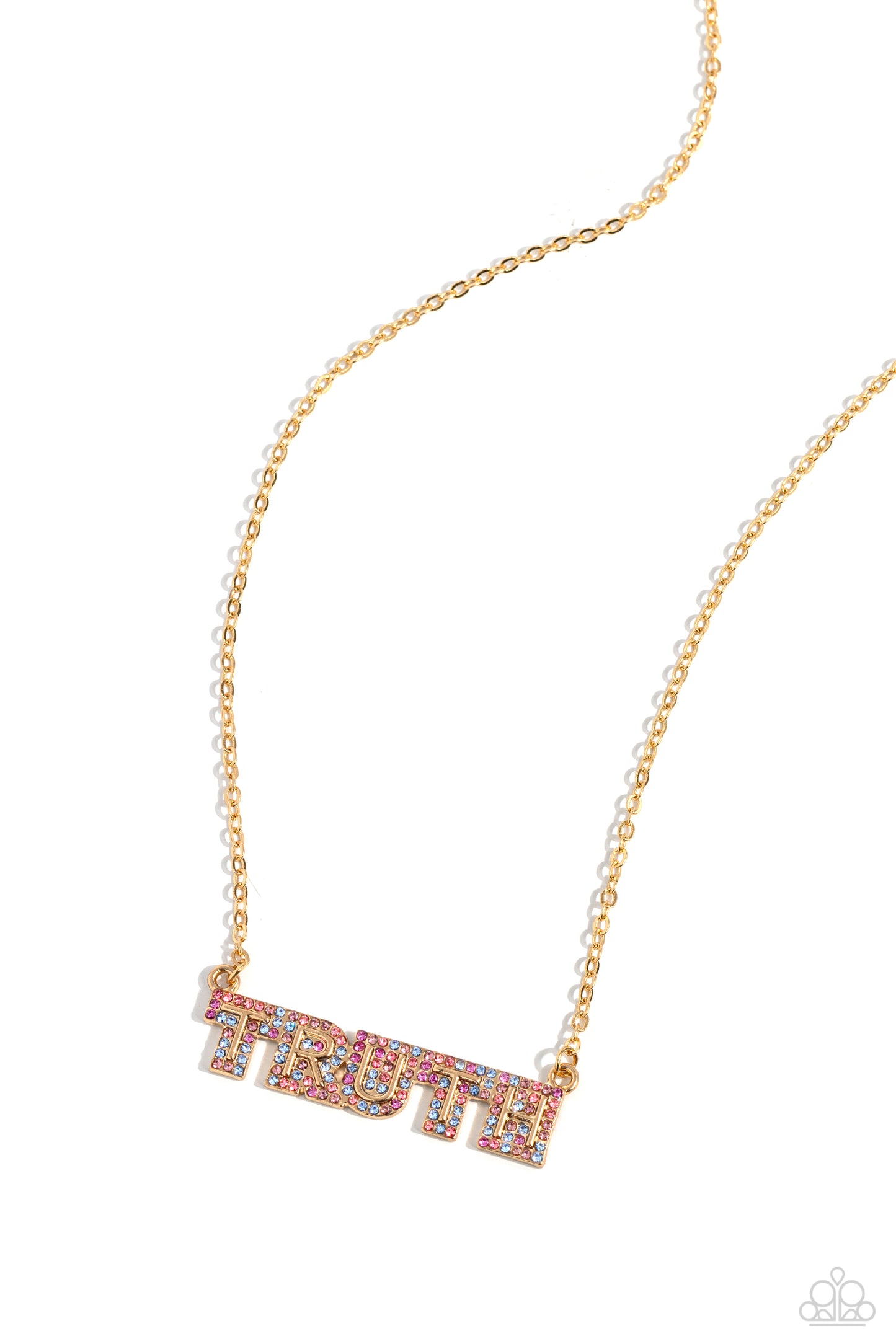 Paparazzi Accessories: Truth Trinket - Gold Necklace