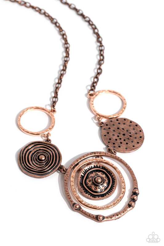 Paparazzi Accessories: Mysterious Masterpiece - Copper Necklace