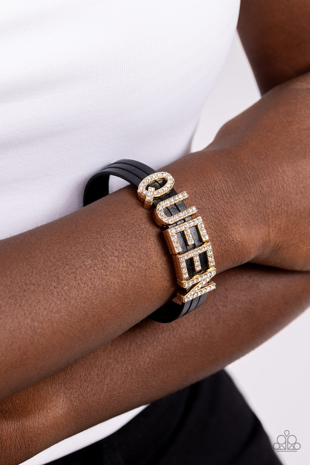 Paparazzi Accessories: Queen of My Life - Gold Bracelet