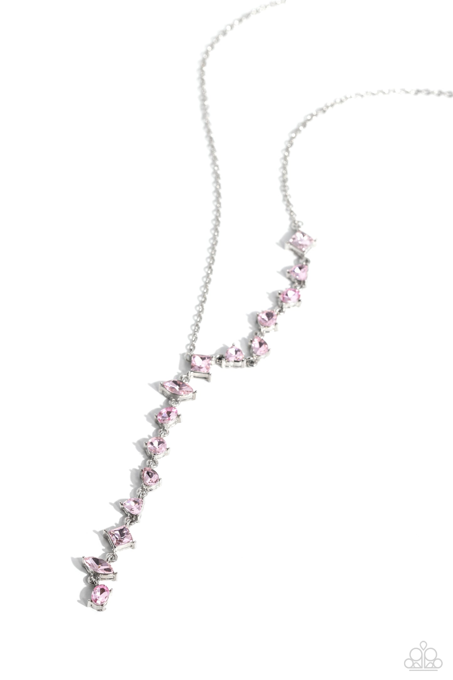 Paparazzi Accessories: Diagonal Daydream - Pink Necklace