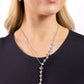 Paparazzi Accessories: Diagonal Daydream - Pink Necklace