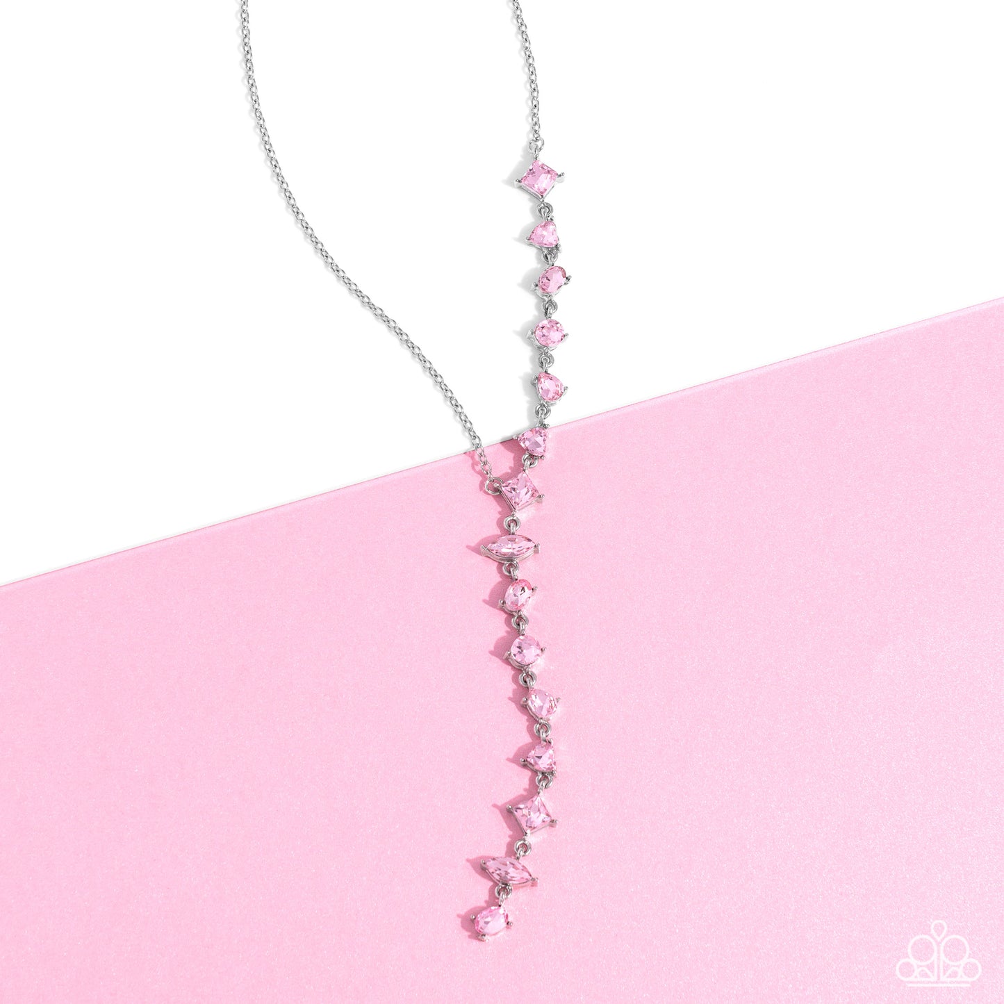 Paparazzi Accessories: Diagonal Daydream - Pink Necklace