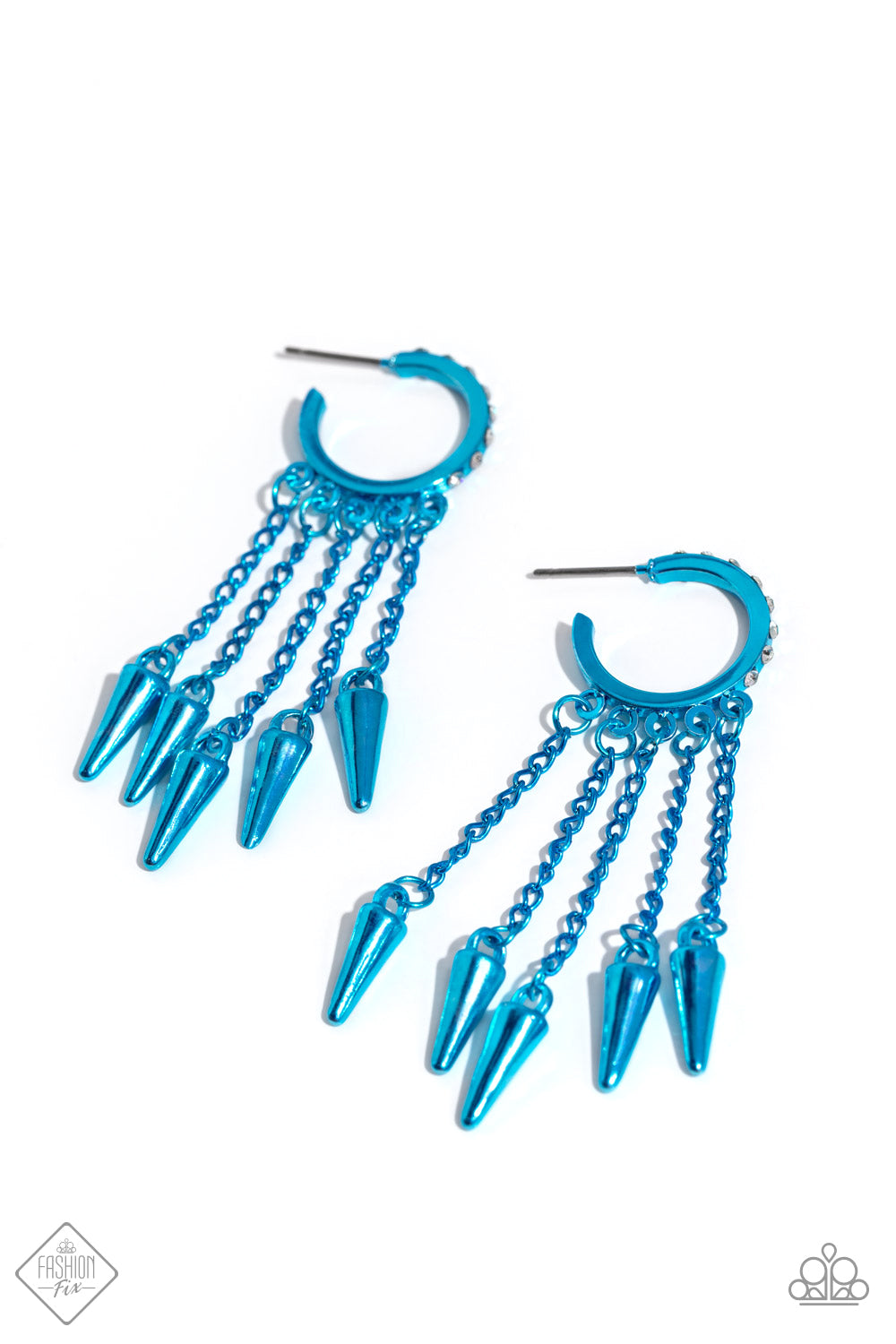 Paparazzi Accessories: Piquant Punk - Blue Earrings