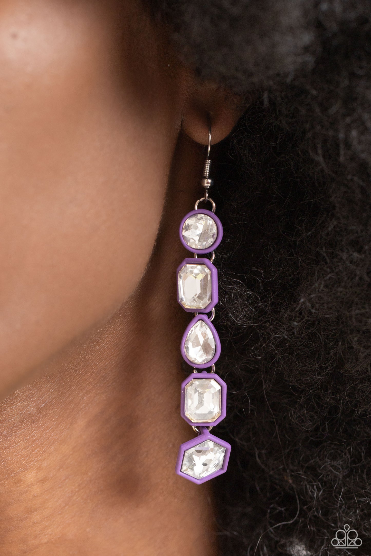 Paparazzi Accessories: Developing Dignity - Purple Earrings