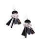 Paparazzi Accessories: Textured Talisman - Black Earrings