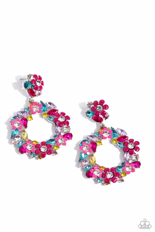 Paparazzi Accessories: Wreathed in Wildflowers - Multi Earrings