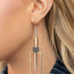 Paparazzi Accessories: Clear the SQUARE - Gold Earrings