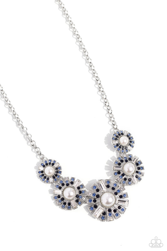 Paparazzi Accessories: Gatsby Gallery - Blue Necklace