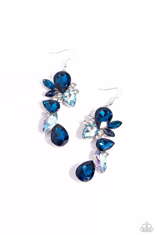 Paparazzi Accessories: Fancy Flaunter - Blue Earrings