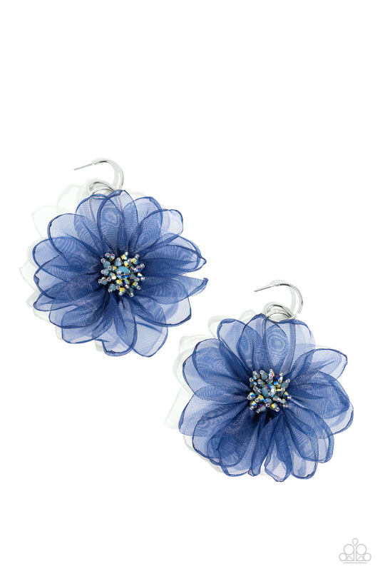 Paparazzi Accessories: Cosmopolitan Chiffon - Blue Earrings