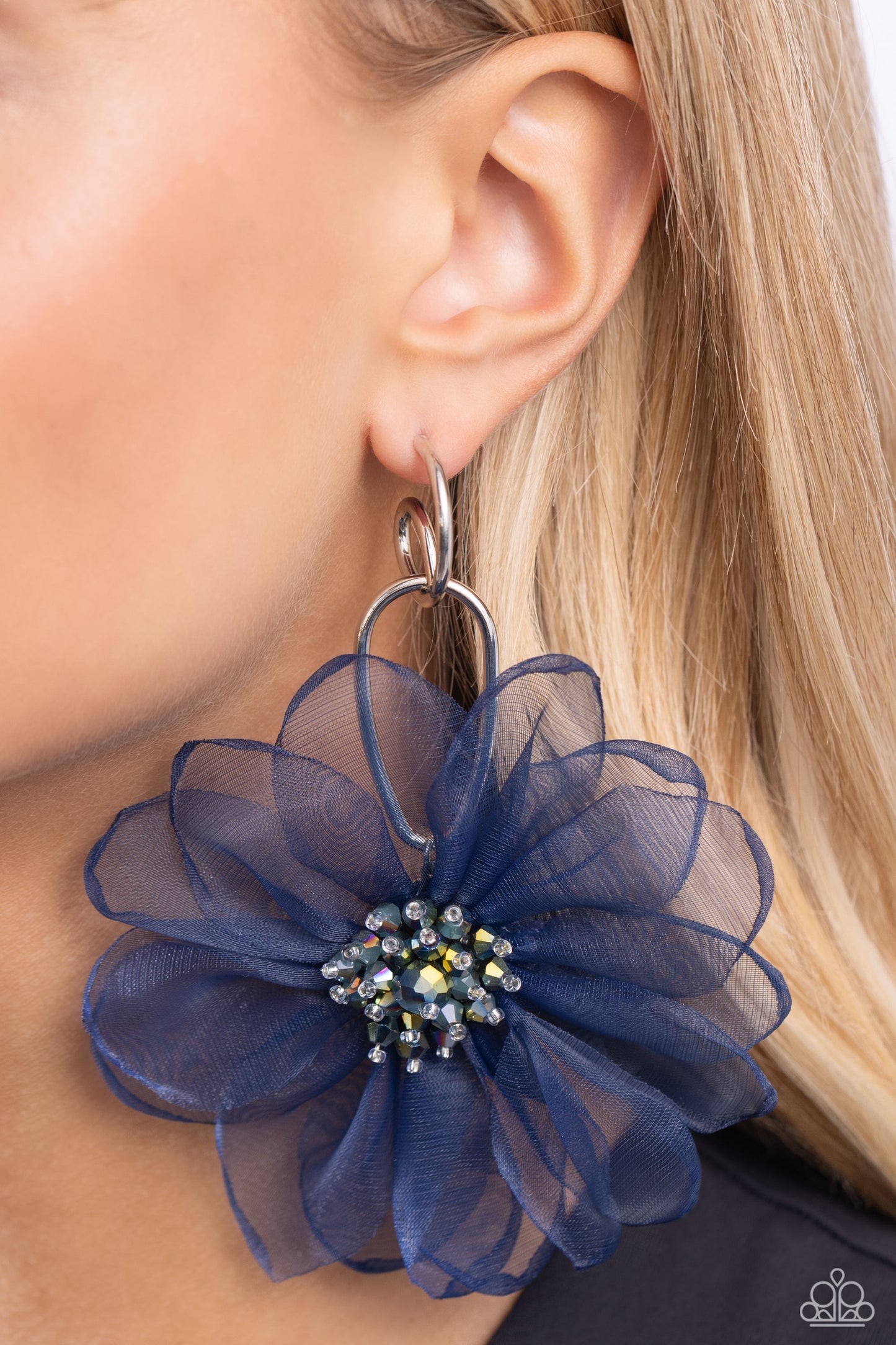 Paparazzi Accessories: Cosmopolitan Chiffon - Blue Earrings