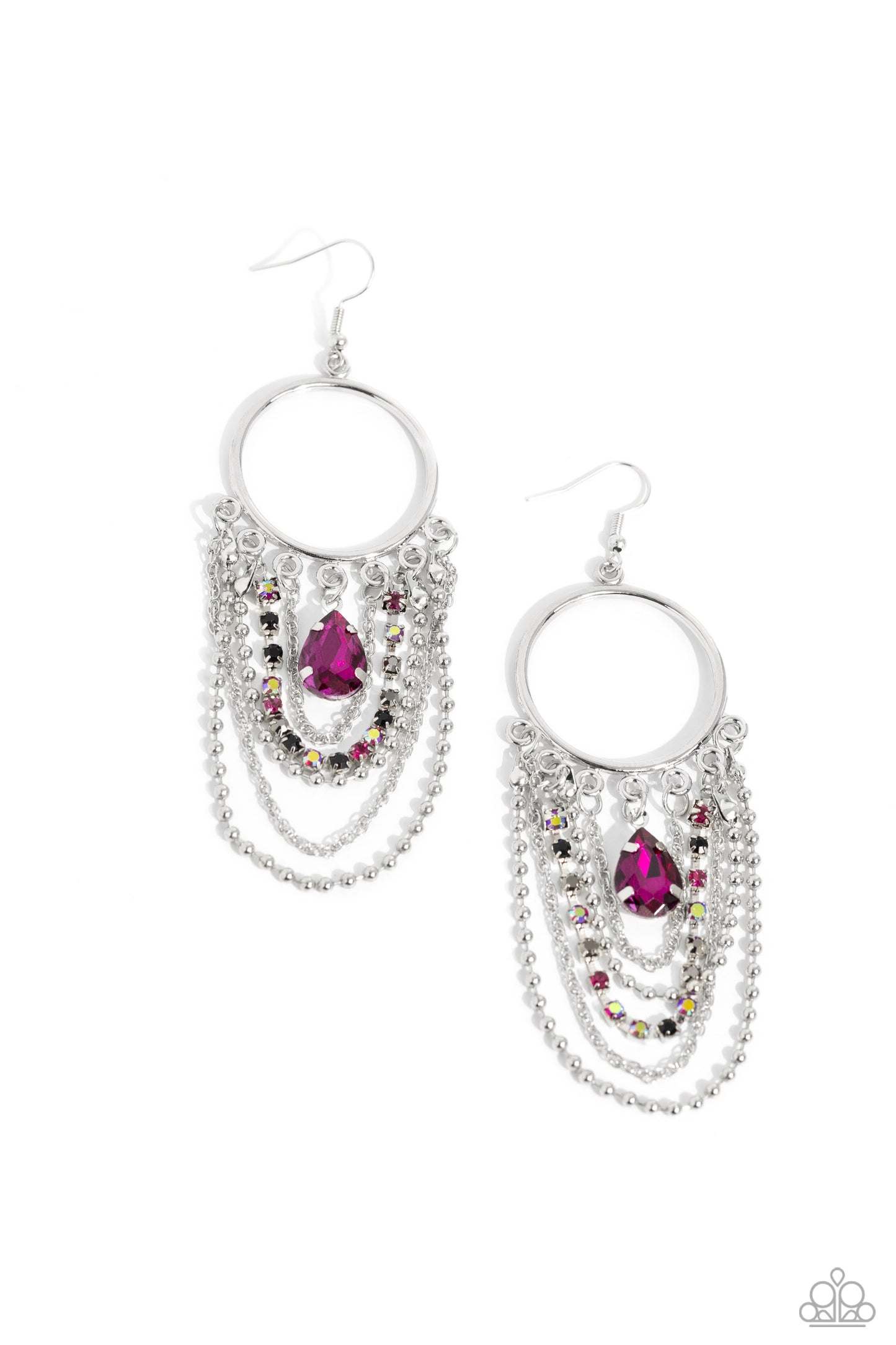 Paparazzi Accessories: Cascading Clash - Multi Earrings