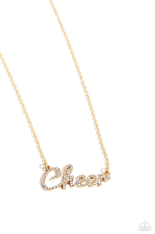 Paparazzi Accessories: Cheer Squad - Gold Necklace