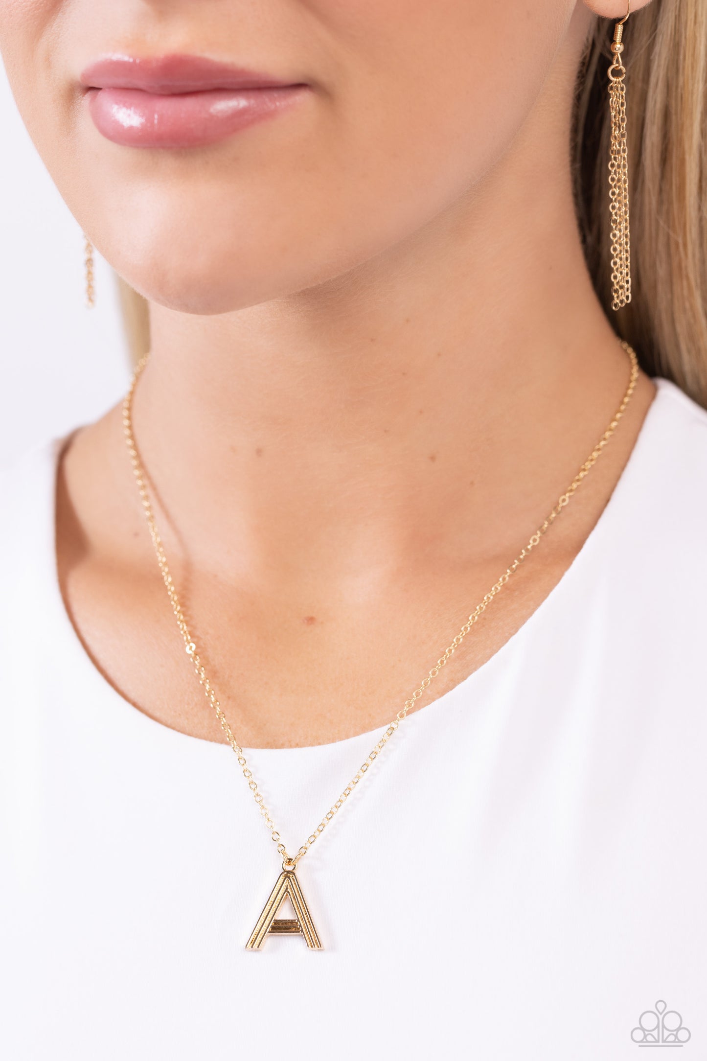 Paparazzi Accessories: Leave Your Initials - Gold - A Necklace