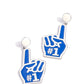 Paparazzi Accessories: My Number One - Blue Earrings