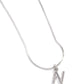 Paparazzi Accessories: Seize the Initial - Silver - N Necklace