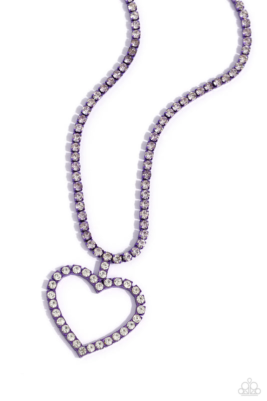 Paparazzi Accessories: Flirting Fancy - Purple Necklace