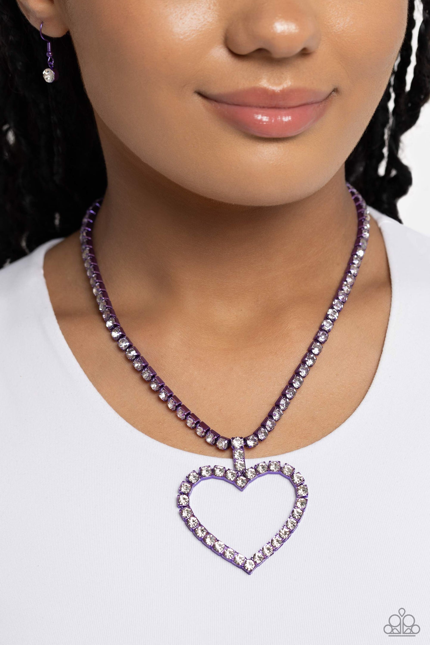 Paparazzi Accessories: Flirting Fancy - Purple Necklace