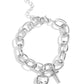 Paparazzi Accessories: Guess Now Its INITIAL - White - T Bracelet