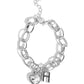 Paparazzi Accessories: Guess Now Its INITIAL - White - H Bracelet