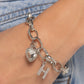 Paparazzi Accessories: Guess Now Its INITIAL - White - H Bracelet
