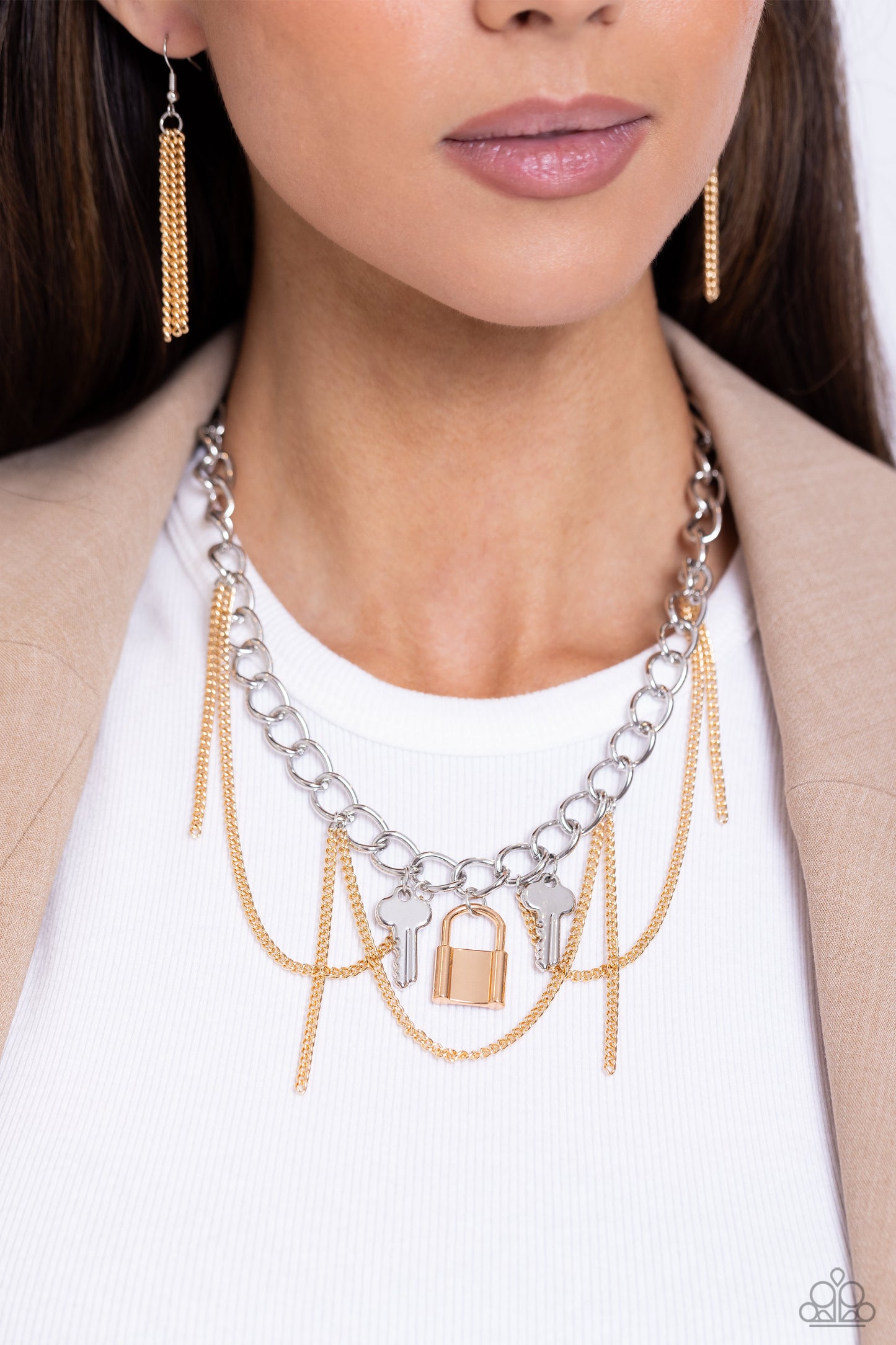 Paparazzi Accessories: Against the LOCK - Multi Necklace