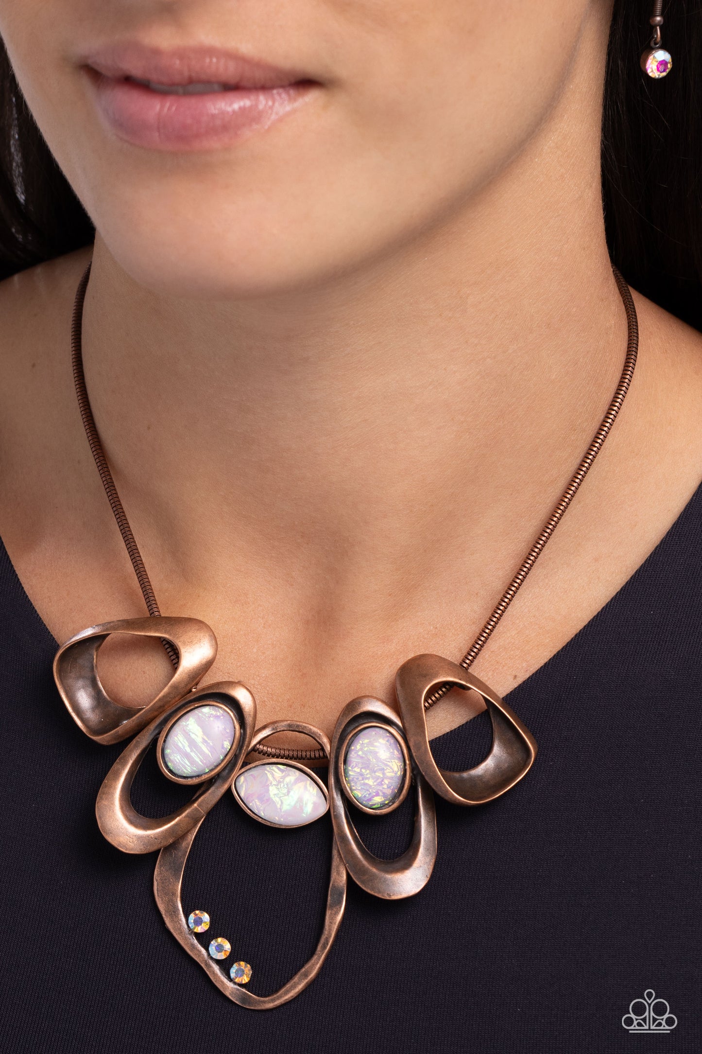 Paparazzi Accessories: Gleaming Gala - Copper Necklace