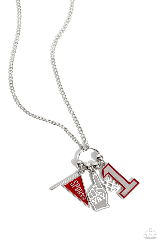 Paparazzi Accessories: Cheering Section - Red Necklace