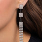 Paparazzi Accessories: Fiercely Free-Falling - White Earrings