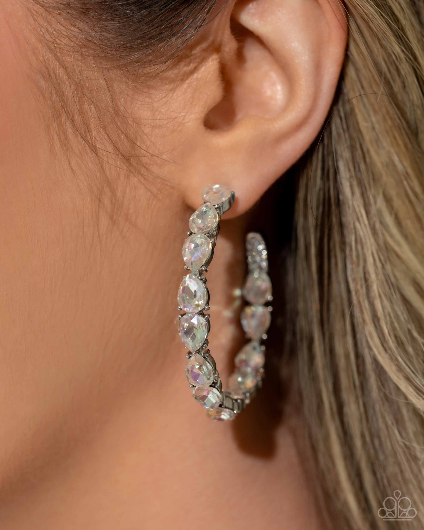 Paparazzi Accessories: Presidential Pizzazz - White Earrings