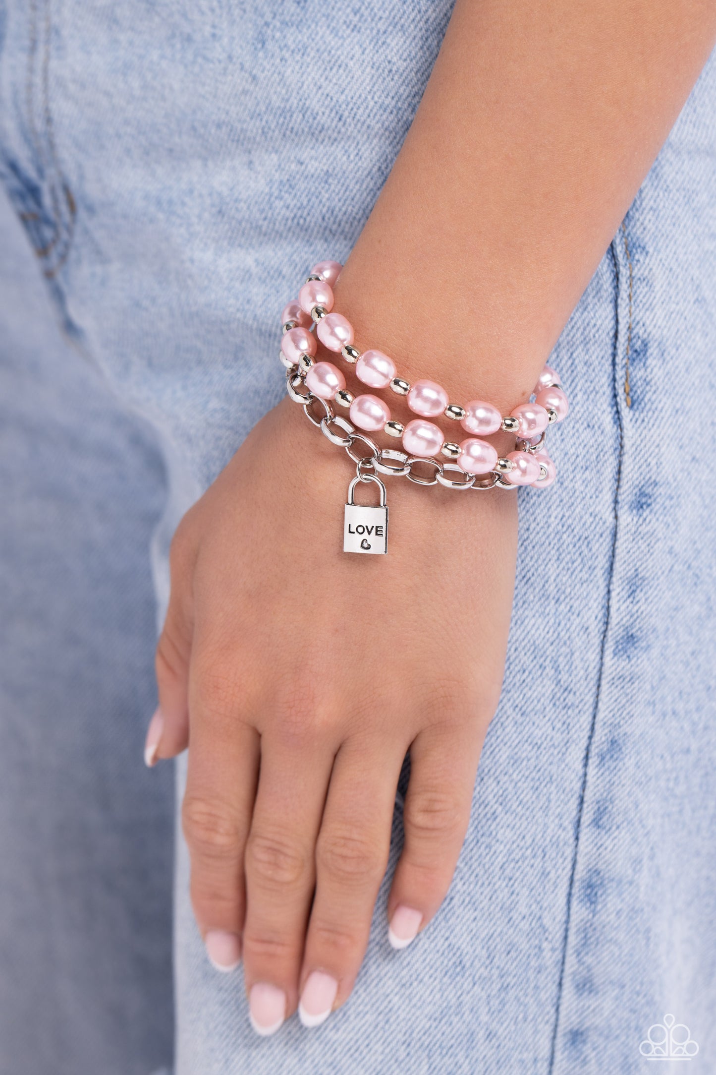 Paparazzi Accessories: LOVE-Locked Legacy - Pink Bracelet