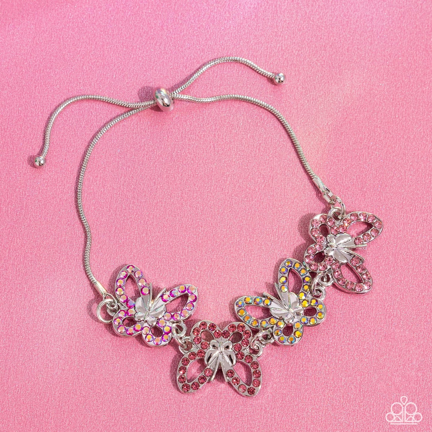 Paparazzi Accessories: Butterfly Belonging - Pink Bracelet