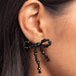 Paparazzi Accessories: The BOW Must Go On - Black Earrings