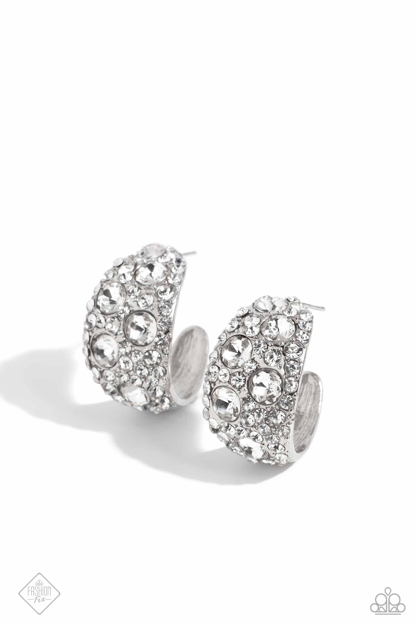 Paparazzi Accessories: Freethinking Finesse - White Earrings