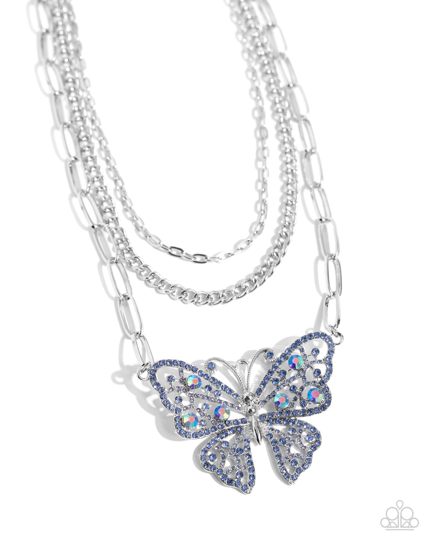 Paparazzi Accessories: Winged Wonder - Blue Necklace