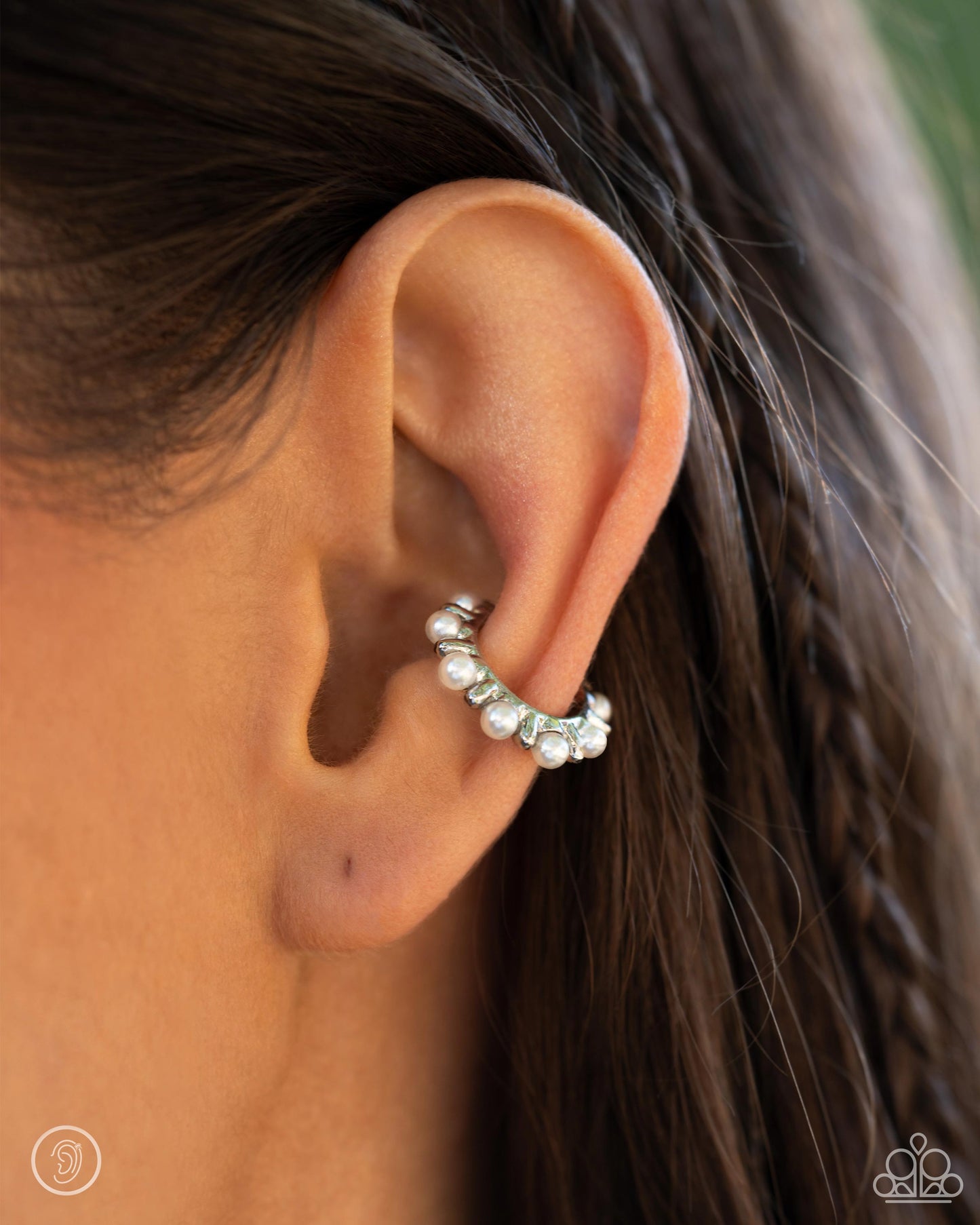 Paparazzi Accessories: Bubbly Basic - White Earrings