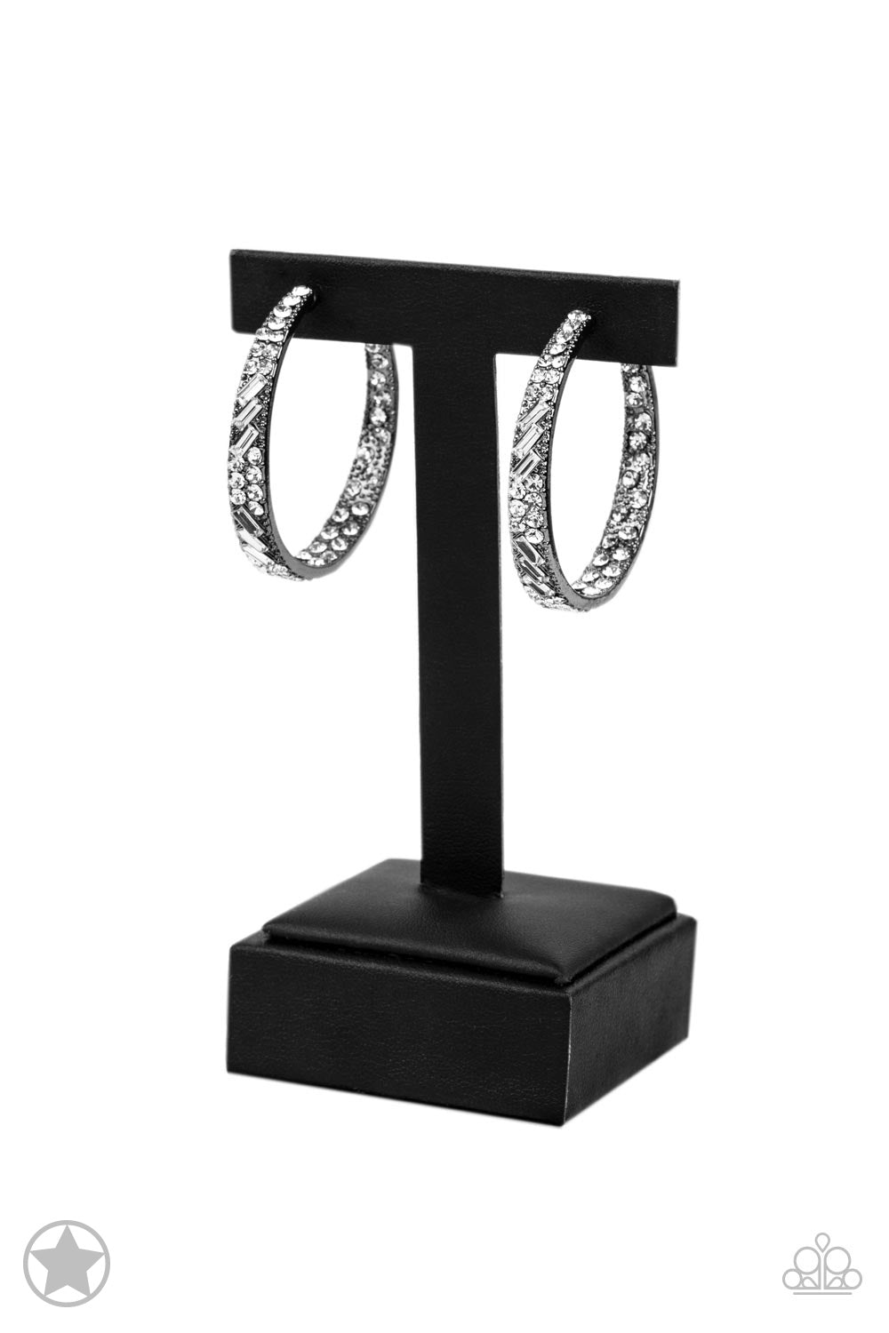 Paparazzi Accessories: GLITZY By Association - Gunmetal Earrings